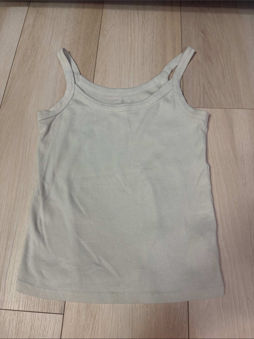 Old Navy Ribbed Tank Top in Light Beige